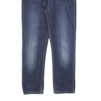 CARHARTT Mens Jeans Blue Slim Slim Denim Medium W33 L27 Classic Fit Zip Closure