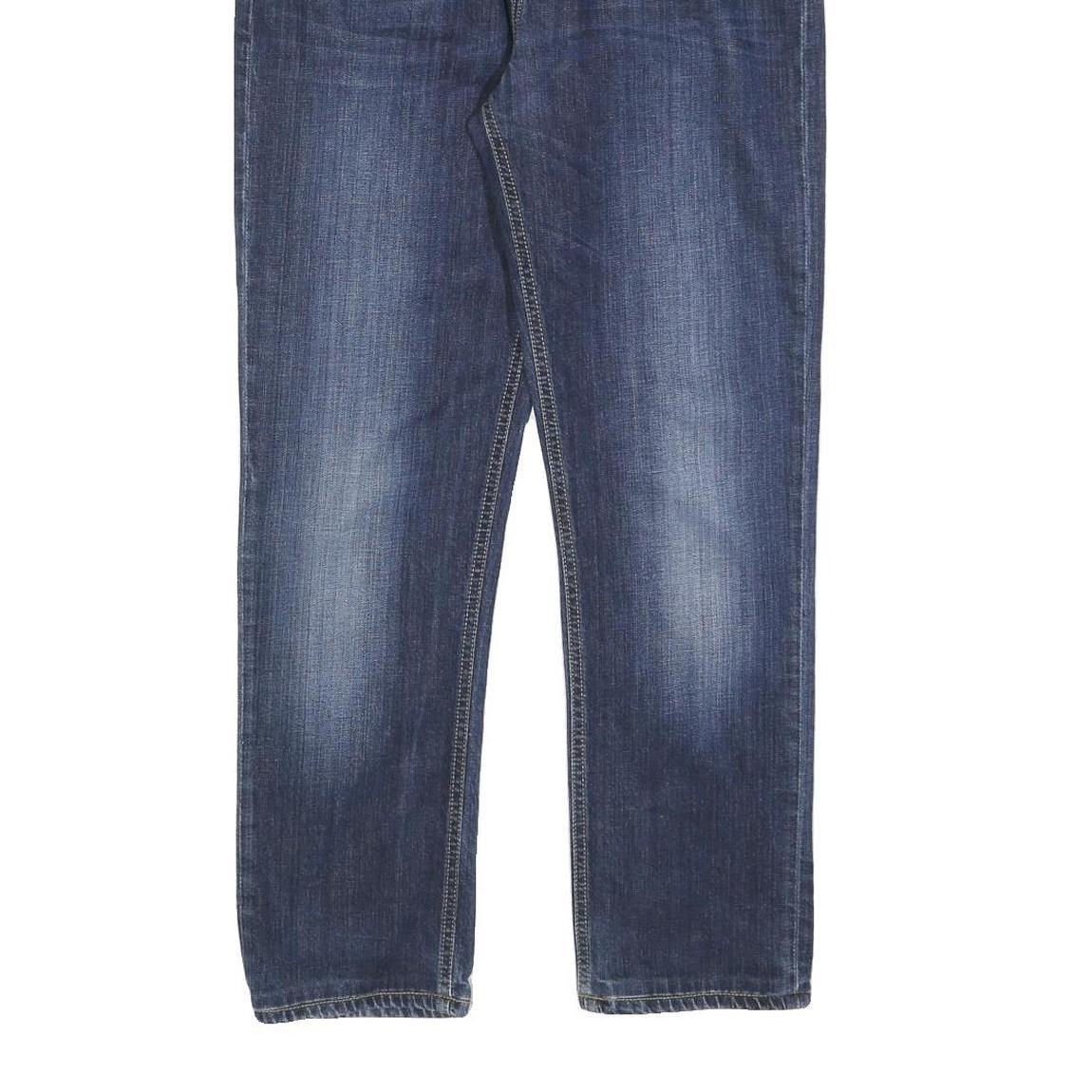 CARHARTT Mens Jeans Blue Slim Slim Denim Medium W33 L27 Classic Fit Zip Closure