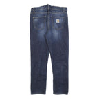 CARHARTT Mens Jeans Blue Slim Slim Denim Medium W33 L27 Classic Fit Zip Closure