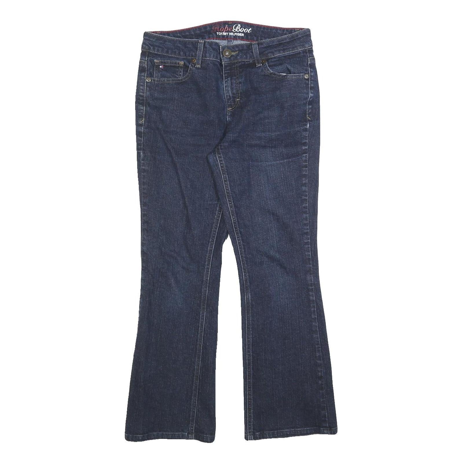 TOMMY HILFIGER Womens Jeans Blue Regular Bootcut Denim Medium W30 L27 Classic