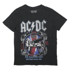 ACDC Womens Black Graphic T-Shirt L Short Sleeve Crew Neck Rock Band