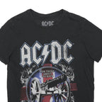 ACDC Womens Black Graphic T-Shirt L Short Sleeve Crew Neck Rock Band
