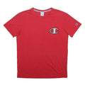 CHAMPION Mens Red Graphic T-Shirt XL Short Sleeve Crew Neck Logo Patch