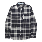 LEVI'S Womens Black & Grey Check Shirt XS Cotton Button Front Casual