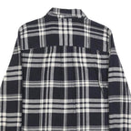 LEVI'S Womens Black & Grey Check Shirt XS Cotton Button Front Casual