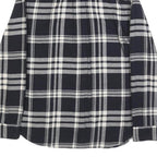 LEVI'S Womens Black & Grey Check Shirt XS Cotton Button Front Casual