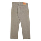 LEVI'S 501XX Mens Jeans Beige Regular Straight Denim Medium W34 L27 Classic