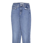 LEVI'S 721 Womens Slim Blue Denim Light W23 L30 Jeans Cotton Blend Zip
