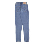 LEVI'S 721 Womens Slim Blue Denim Light W23 L30 Jeans Cotton Blend Zip