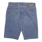 WRANGLER Mens Blue Denim Casual Shorts 2XL W36 Classic Fit Cotton Blend