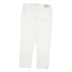 SEVEN7 Womens Regular White Cotton Blend Jeans W32 L28 Classic Fit Zip Closure