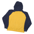 LEVI'S Mens Blue & Yellow Plain Hooded Pullover Basic Knit Jumper L Casual