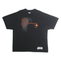MAJESTIC Mens Black San Francisco Giants Graphic T-Shirt 2XL Short Sleeve Crew