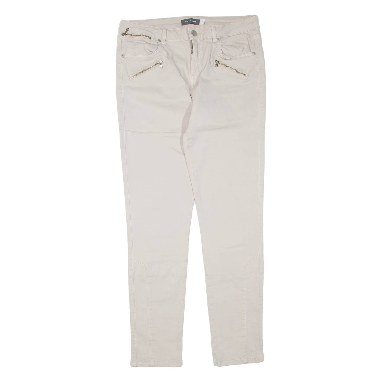 MINT VELVET Womens Trousers Beige Regular Skinny W30 L29