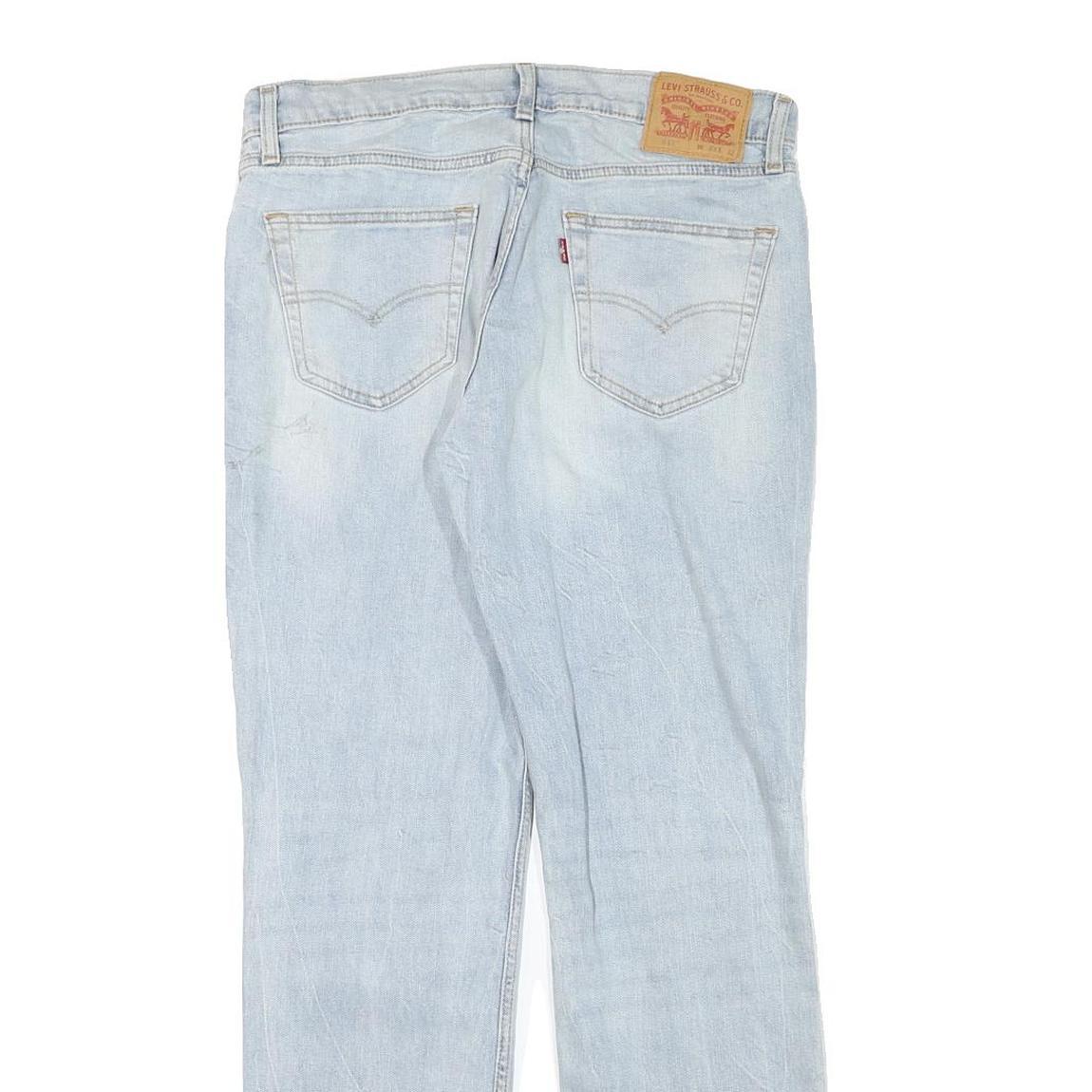 LEVI'S Mens Slim Blue Jeans Denim Light W33 L32 Casual Classic Zip Fly