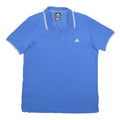 ADIDAS Mens Blue Polo Shirt XL Cotton Blend Short Sleeve Classic Logo