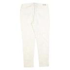 LEVI'S Womens White Slim Skinny Denim Light W33 L28 Cotton Blend Zip Jeans