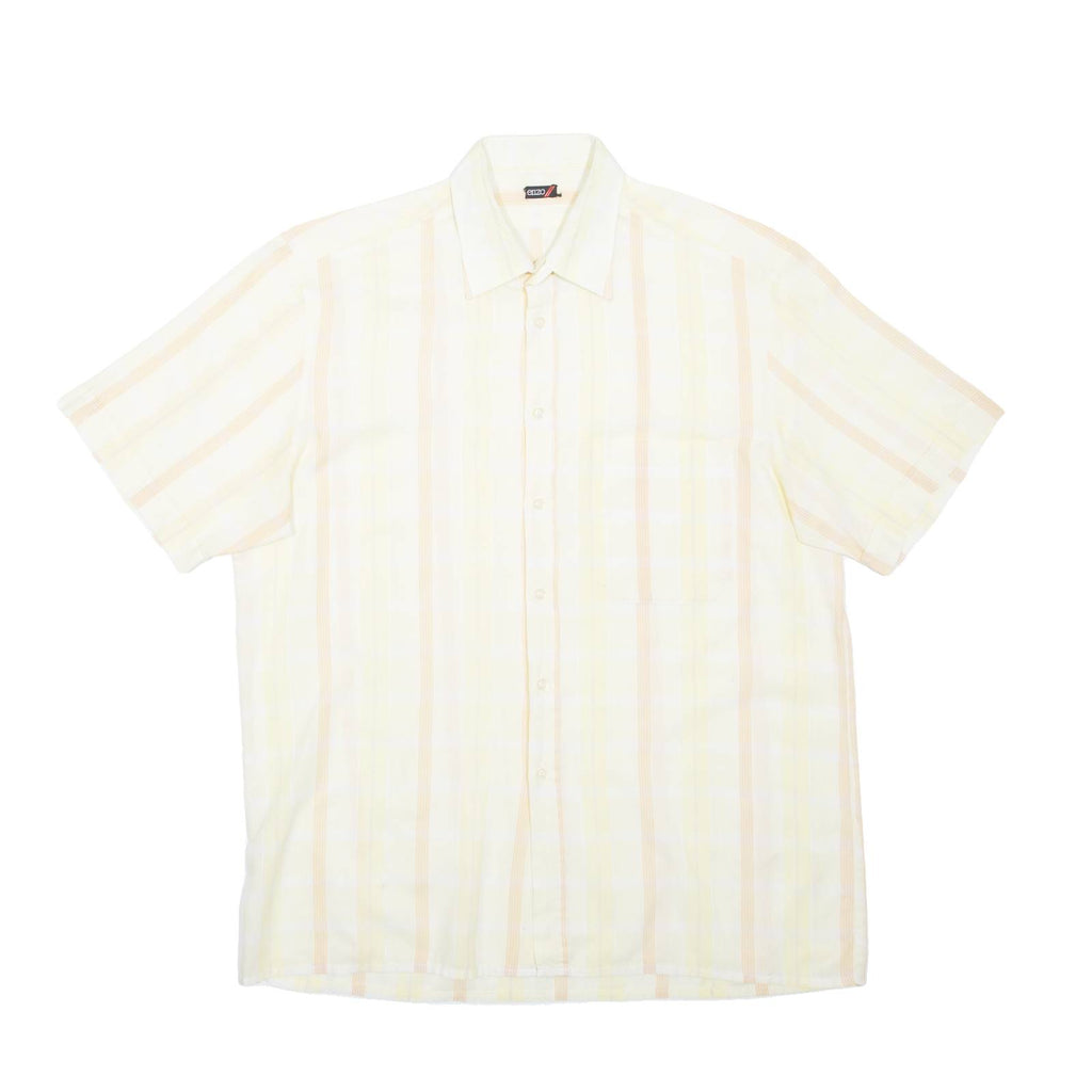 ENZO Mens Shirt Yellow Check M