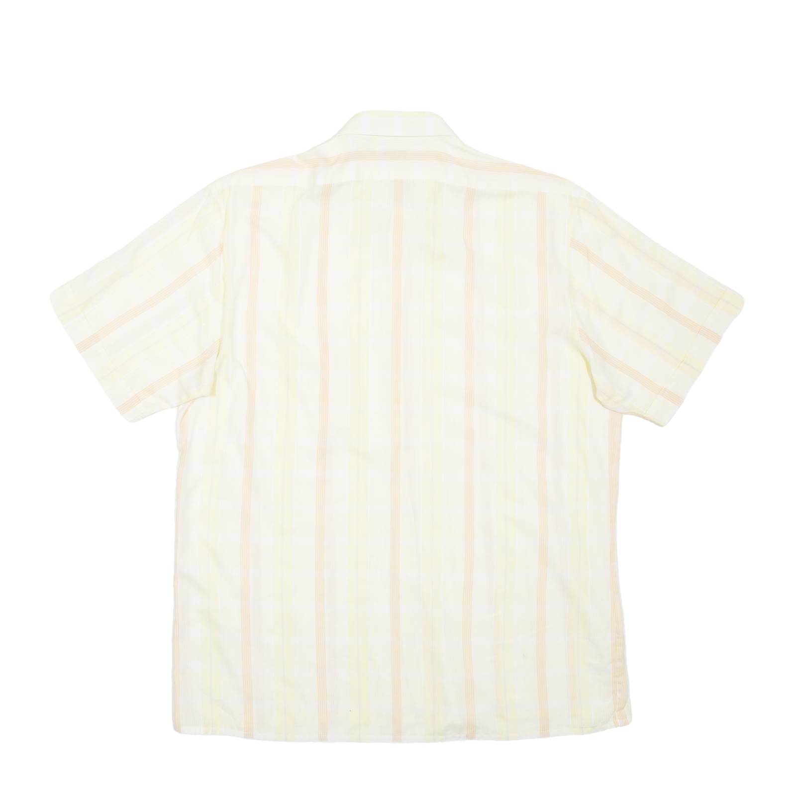 ENZO Mens Shirt Yellow Check M