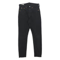 LEVI'S 501S Womens Jeans Black Slim Skinny Denim W25 L28 Button Closure