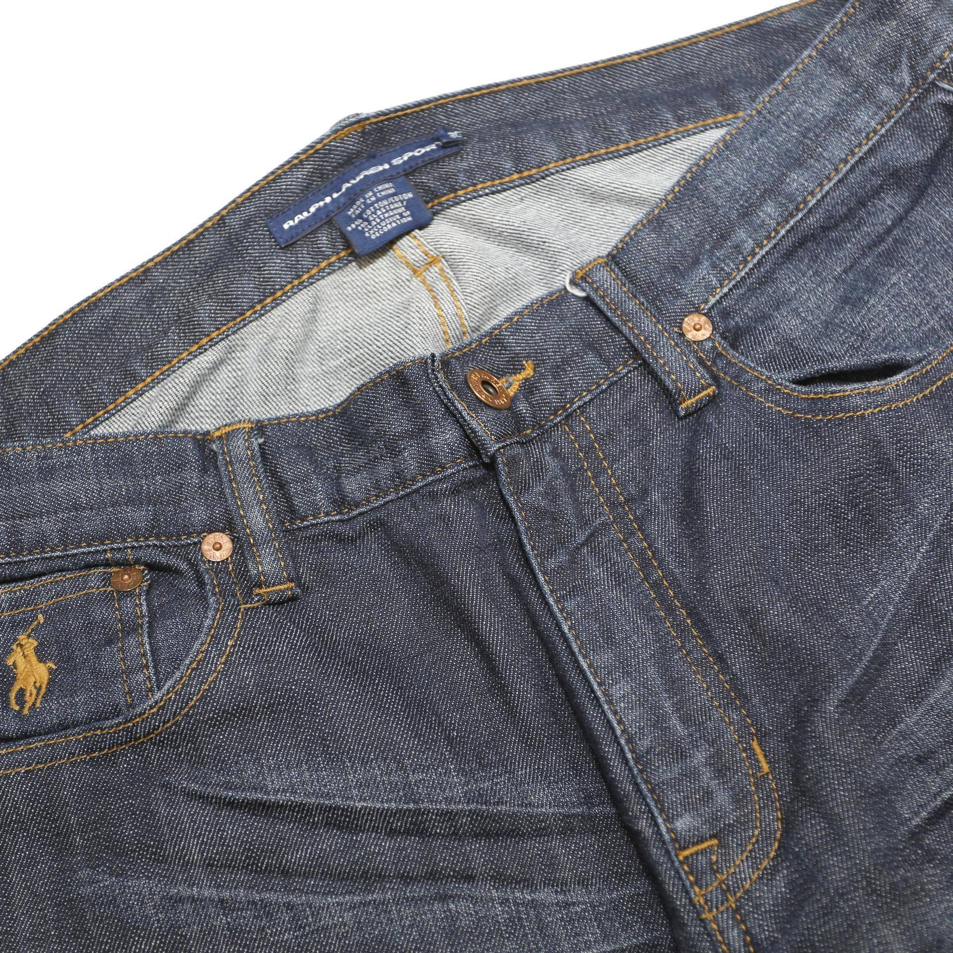 RALPH LAUREN SPORT Womens Regular Blue Jeans Denim Rinse W30 L32 Classic Style