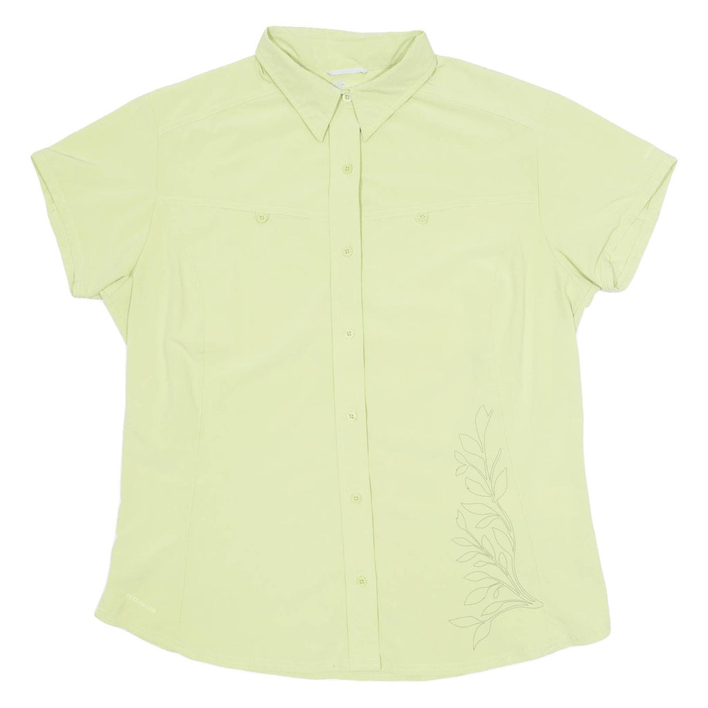 COLUMBIA Womens Plain Shirt Green XL