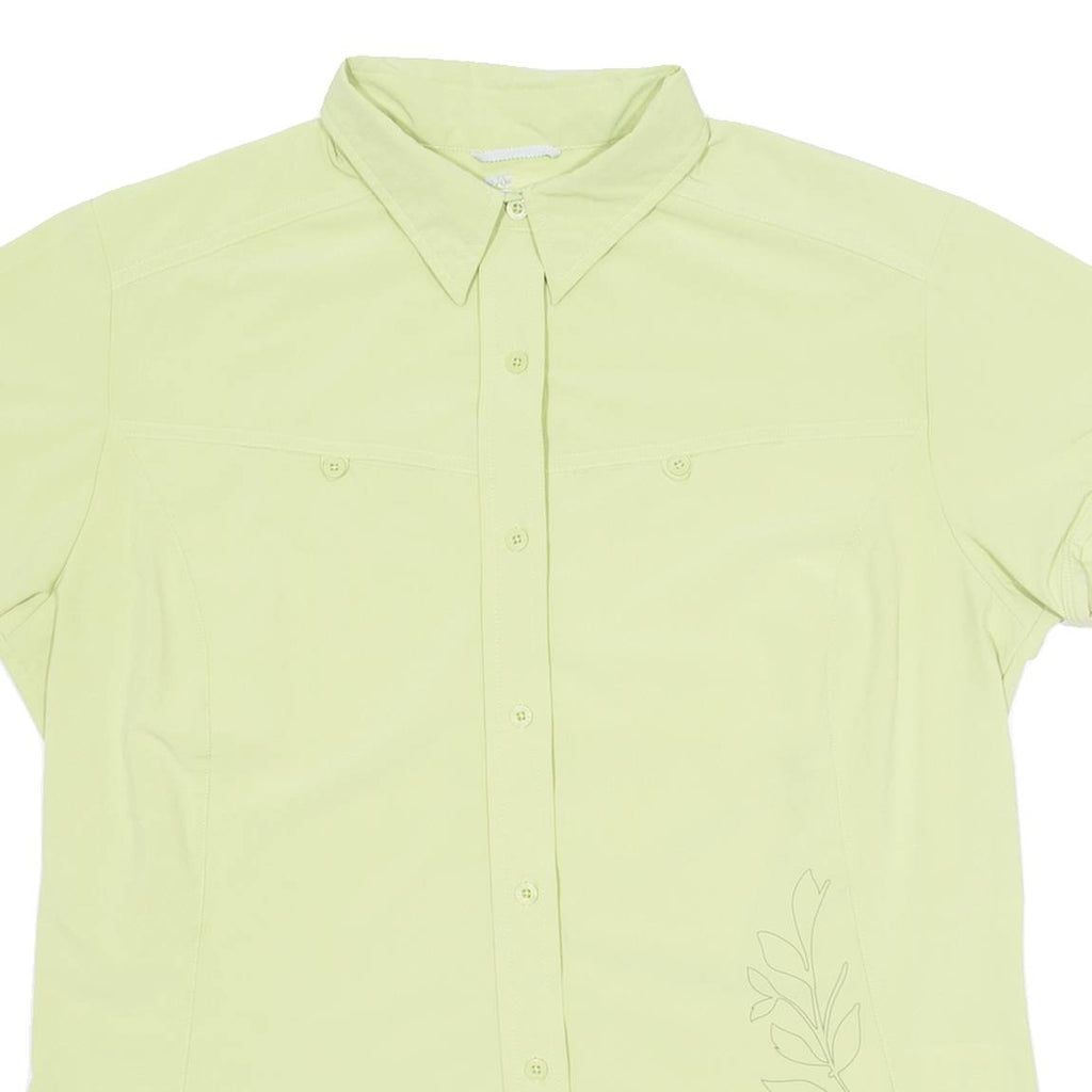 COLUMBIA Womens Plain Shirt Green XL