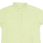 COLUMBIA Womens Plain Shirt Green XL
