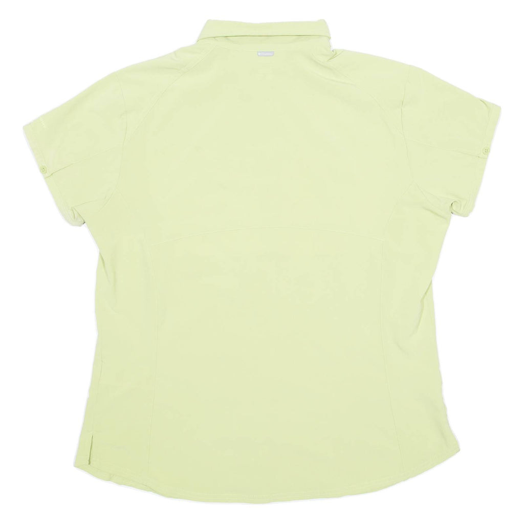 COLUMBIA Womens Plain Shirt Green XL