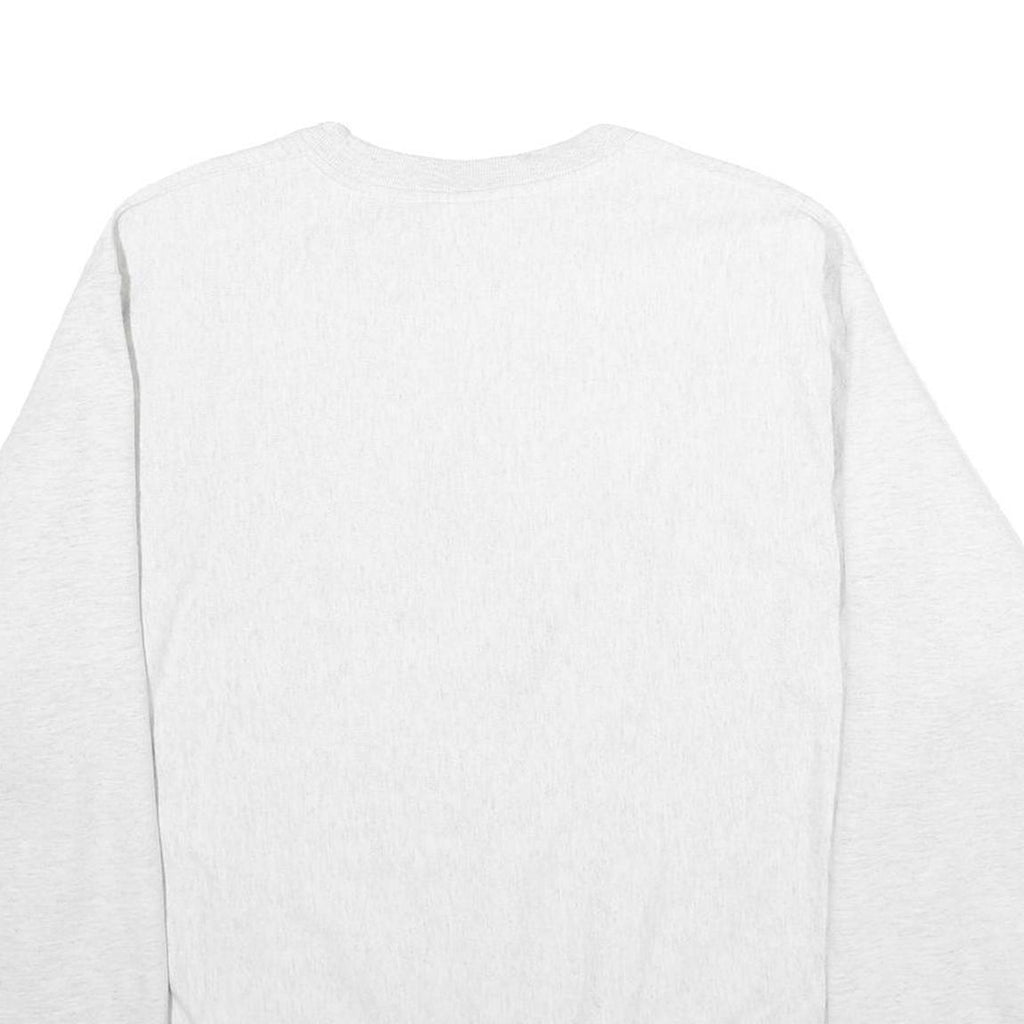 CHAMPION REVERSE WEAVE Mens White Washington Crew Neck L Sweatshirt Cotton Blend