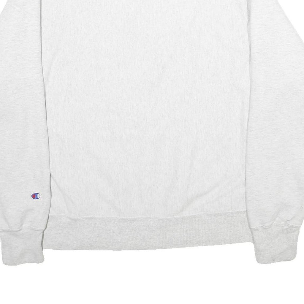 CHAMPION REVERSE WEAVE Mens White Washington Crew Neck L Sweatshirt Cotton Blend