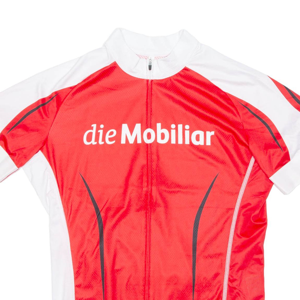 Cycling Mens Jersey Red 1/2 Zip L