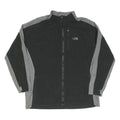THE NORTH FACE Mens Black & Grey Zip Jacket 2XL Cotton Blend Outdoor Casual