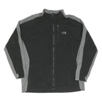 THE NORTH FACE Mens Black & Grey Zip Jacket 2XL Cotton Blend Outdoor Casual