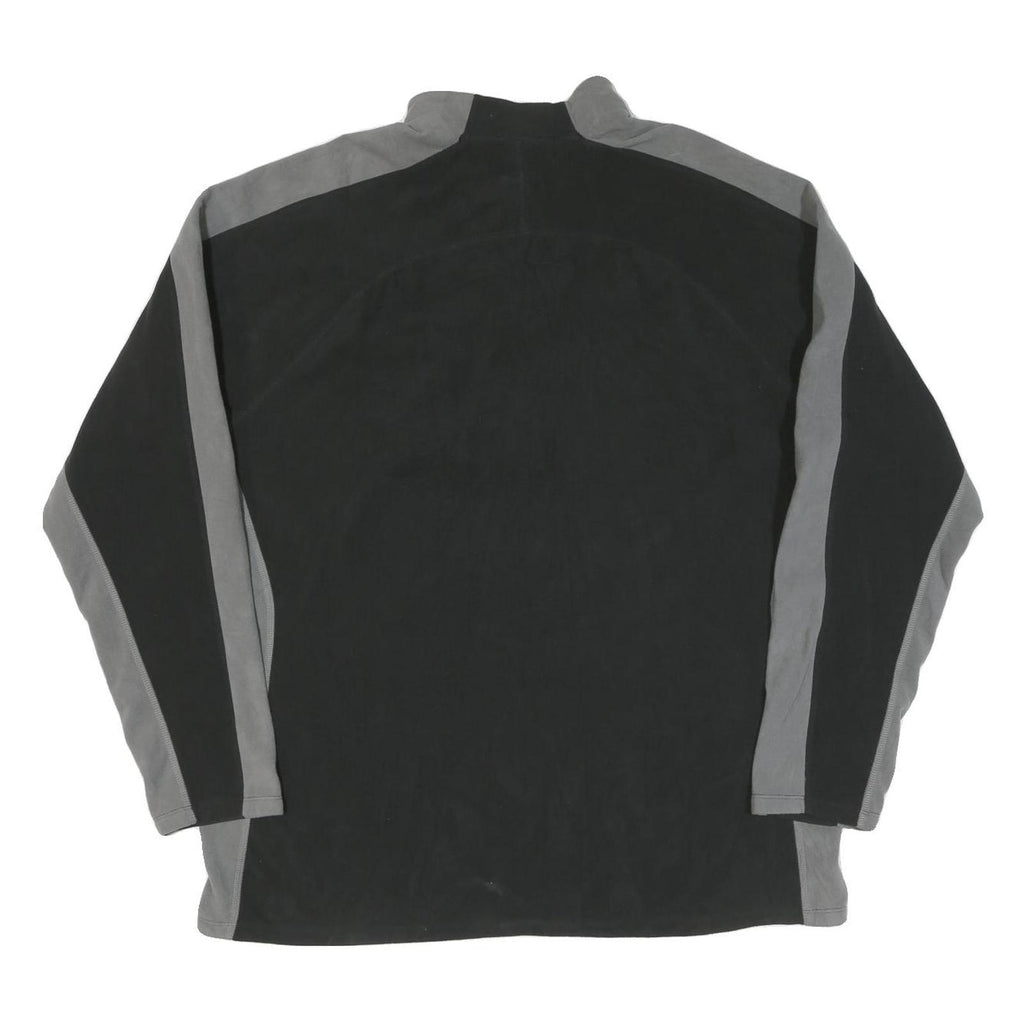 THE NORTH FACE Mens Black & Grey Zip Jacket 2XL Cotton Blend Outdoor Casual