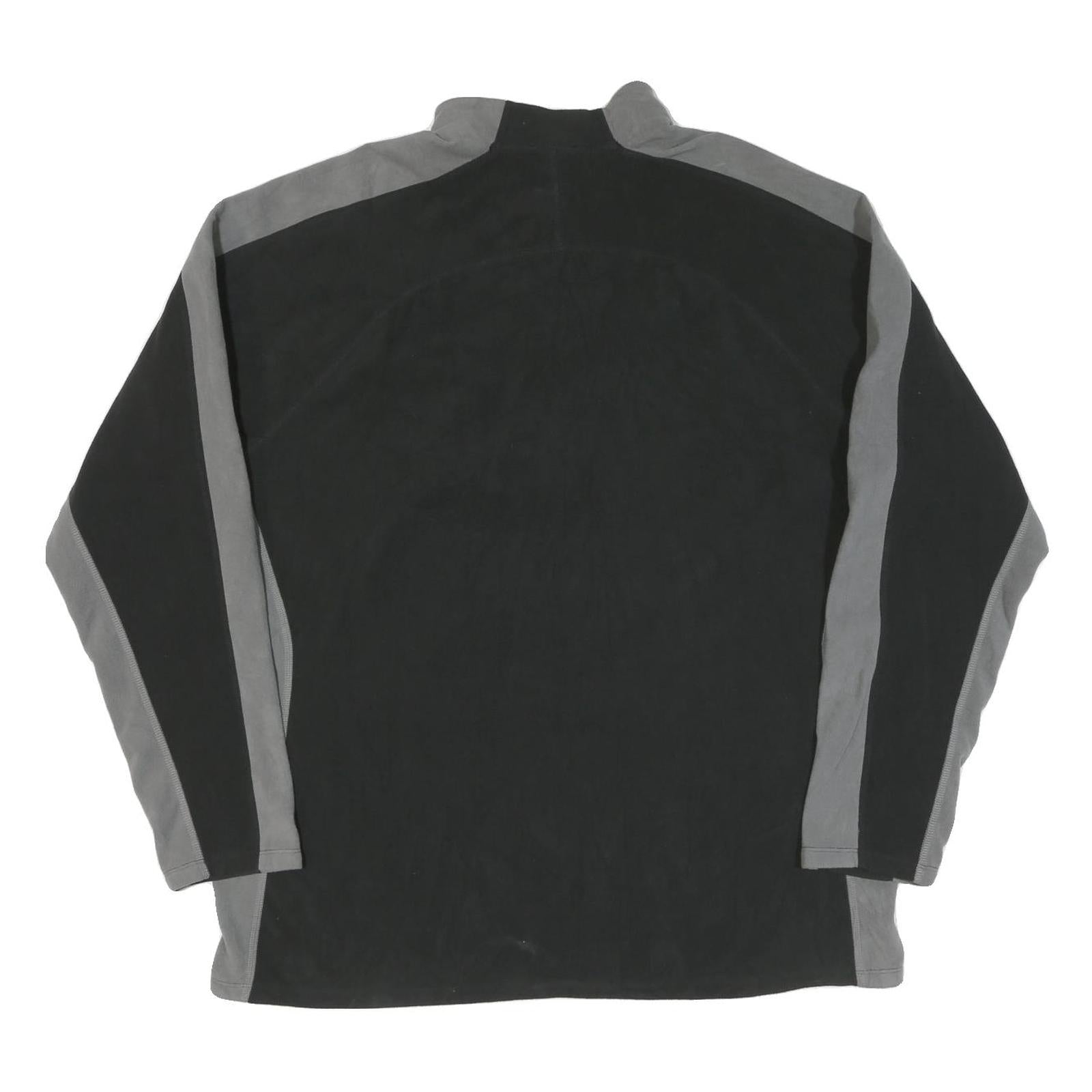 THE NORTH FACE Mens Black & Grey Zip Jacket 2XL Cotton Blend Outdoor Casual