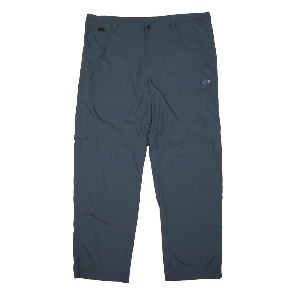 MAMMUT Mens Nylon Blue Regular Fit Button Trousers W42 L32 Outdoor Casual