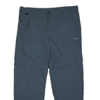 MAMMUT Mens Nylon Blue Regular Fit Button Trousers W42 L32 Outdoor Casual