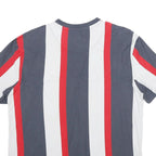 KARL KANI Mens Blue & Red & White Graphic T-Shirt L Short Sleeve Crew Neck