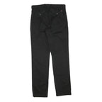 TOMMY HILFIGER Mens Cotton Blend Black Regular Fit Straight Leg Trousers W30 L32