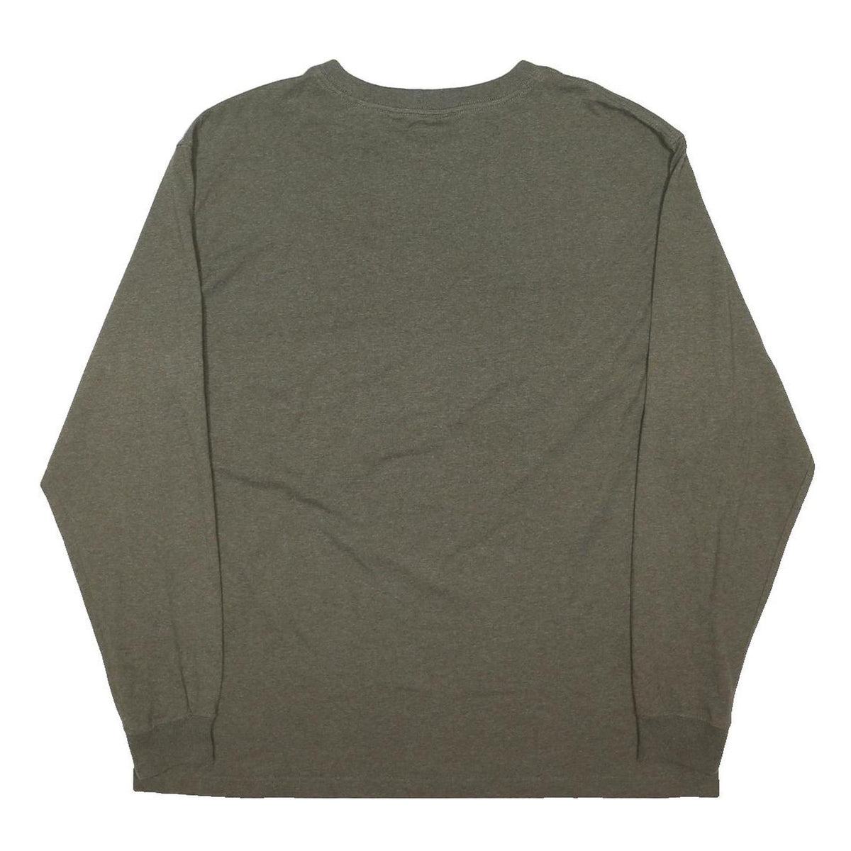 CARHARTT Mens Grey Graphic T-Shirt L Long Sleeve Crew Neck Cotton Blend Casual