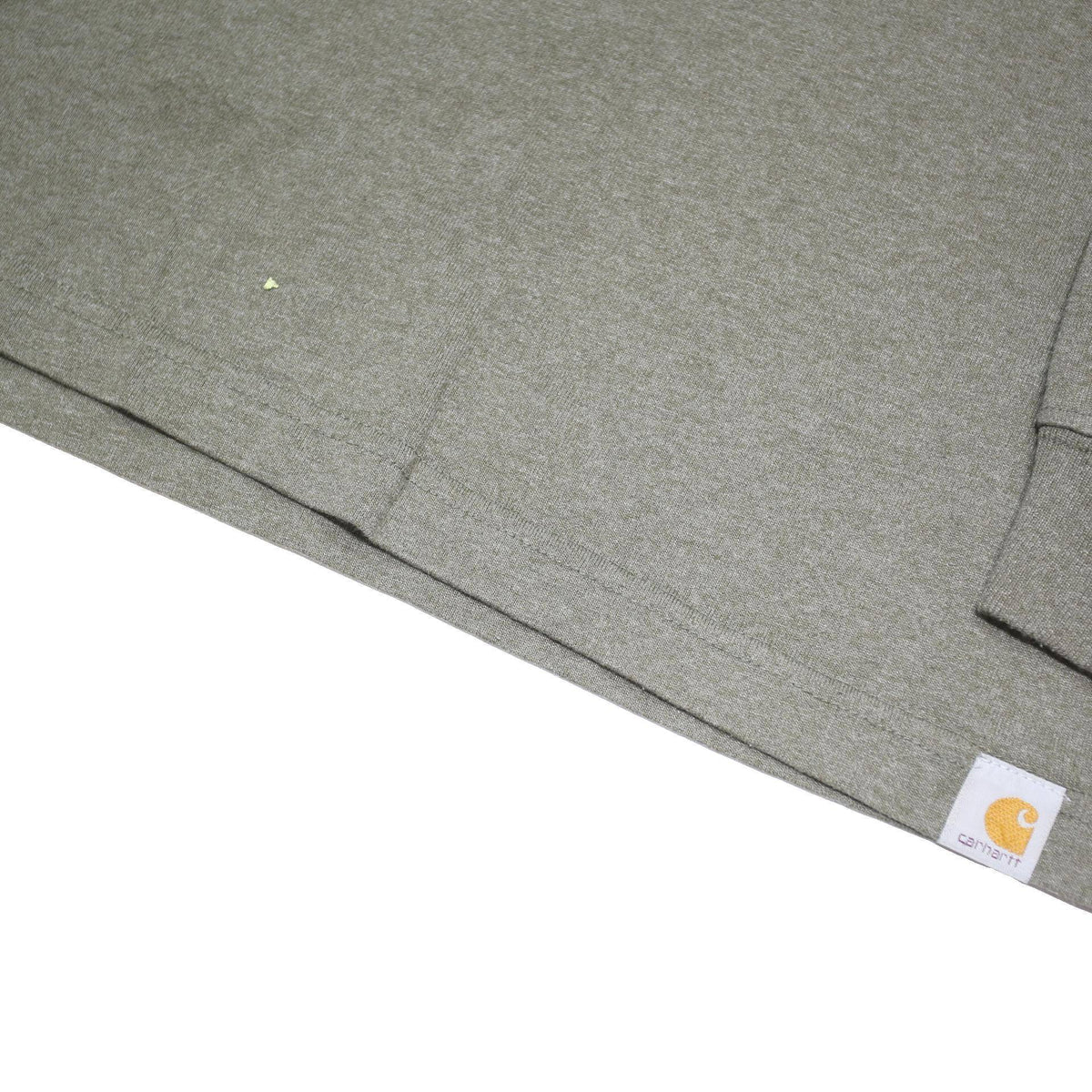 CARHARTT Mens Grey Graphic T-Shirt L Long Sleeve Crew Neck Cotton Blend Casual