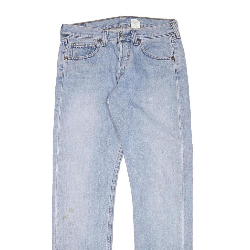 LEVI'S 502 Mens Jeans Blue Regular Straight Denim Light W28 L31 Classic Fit Zip