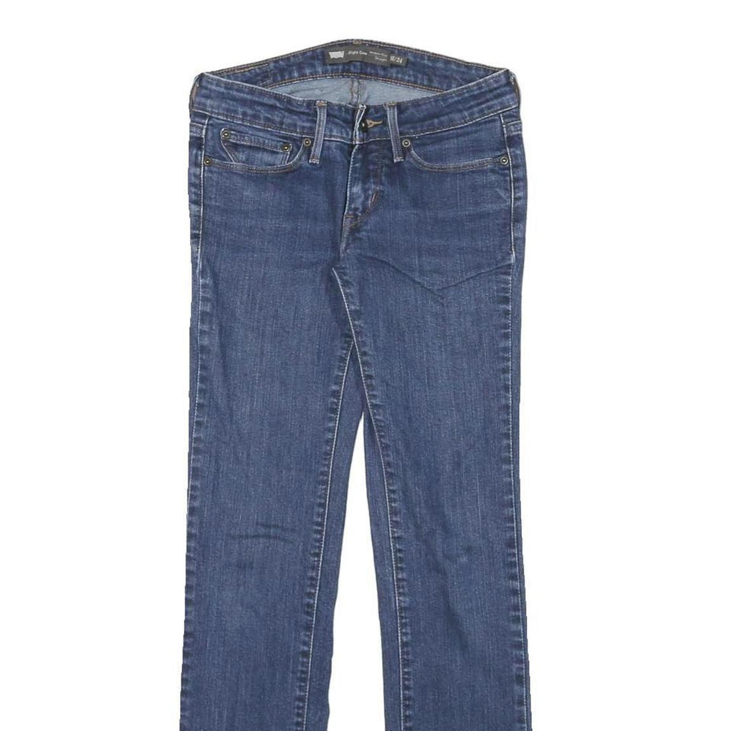 LEVI'S Womens Jeans Blue Regular Straight Denim Medium W26 L28 Classic Style