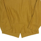 TUNGNAI FASHION Womens Beige Wool Blend Button Jacket L Embroidered Shoulder