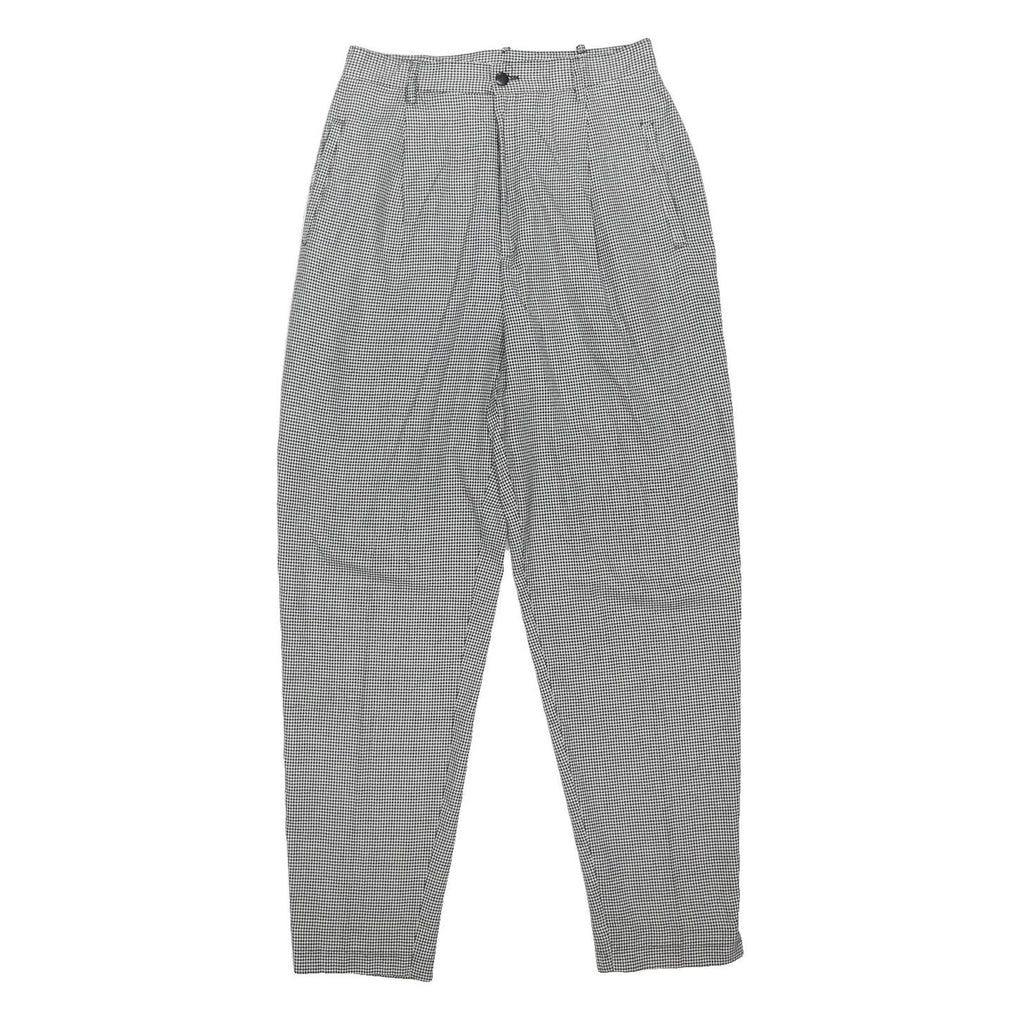 PAUL HARRIS Womens Regular Black & White Check Trousers W27 L29 Stylish