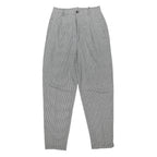 PAUL HARRIS Womens Regular Black & White Check Trousers W27 L29 Stylish