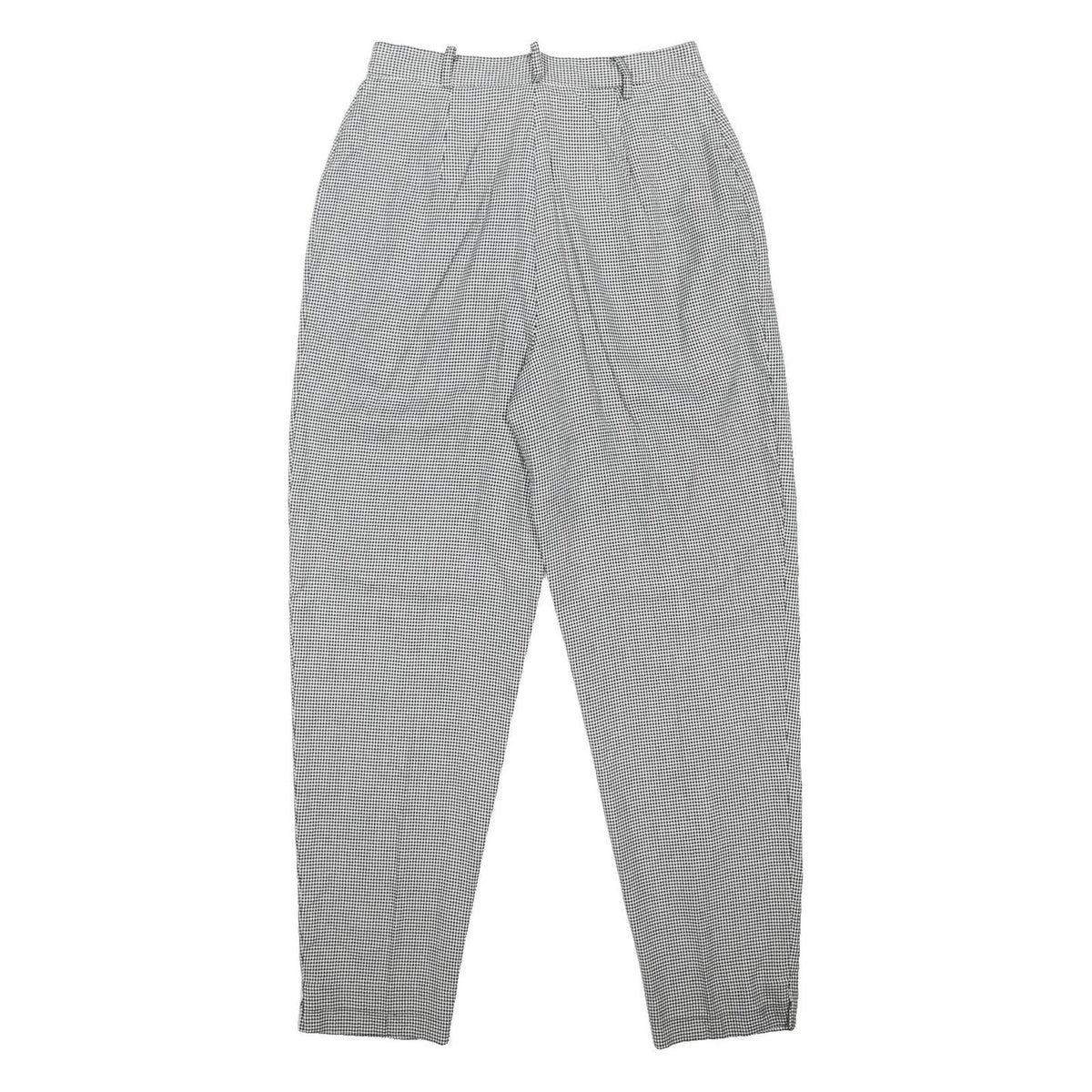 PAUL HARRIS Womens Regular Black & White Check Trousers W27 L29 Stylish