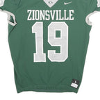 NIKE Mens Green & Grey Zionsville Graphic T-Shirt L Short Sleeve V-Neck