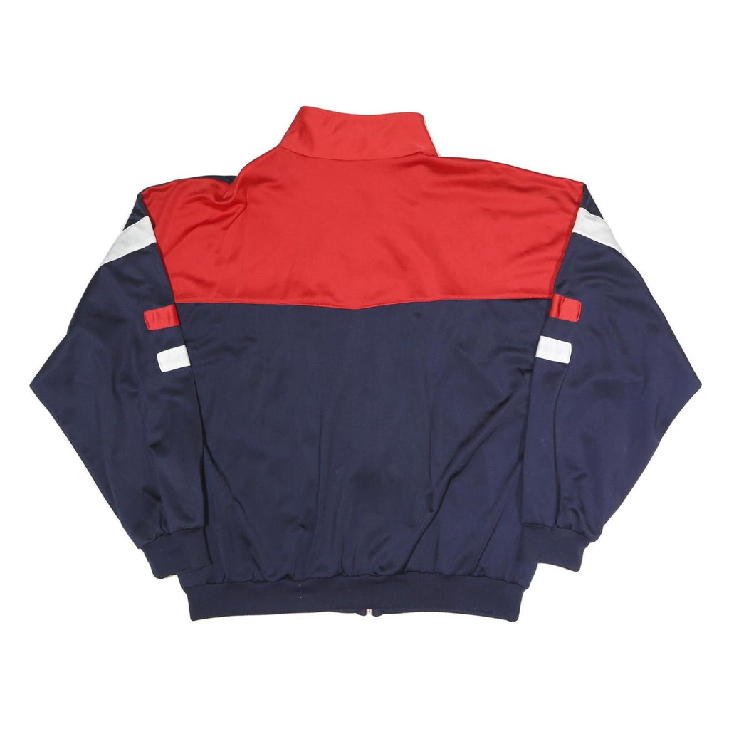 COCO POLO Mens Red & Navy Polyester Blend Zip Jacket L Colourblock Sportswear